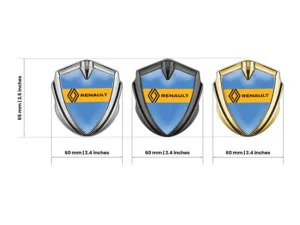 Renault Emblem Fender Badge Sports Style Glossy